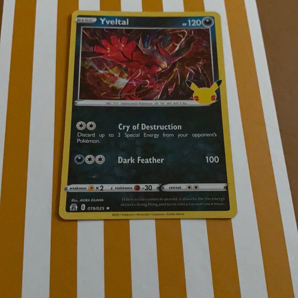 Yvetal Pokémon Card